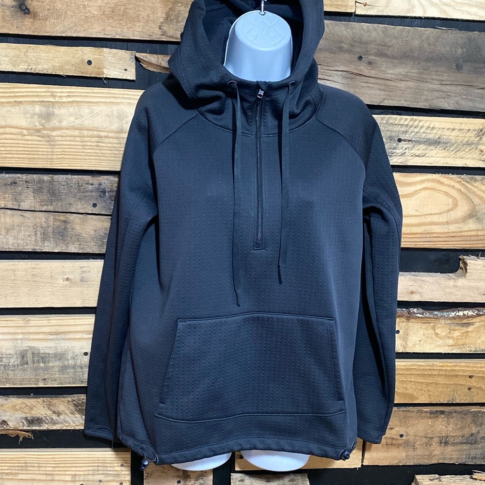 Athleta Graphite Grey 1/4 Zip Pullover Hoodie Size Small